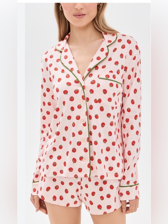 Serra Other - Serra Medium Silky Pajama Set –Strawberry pastels